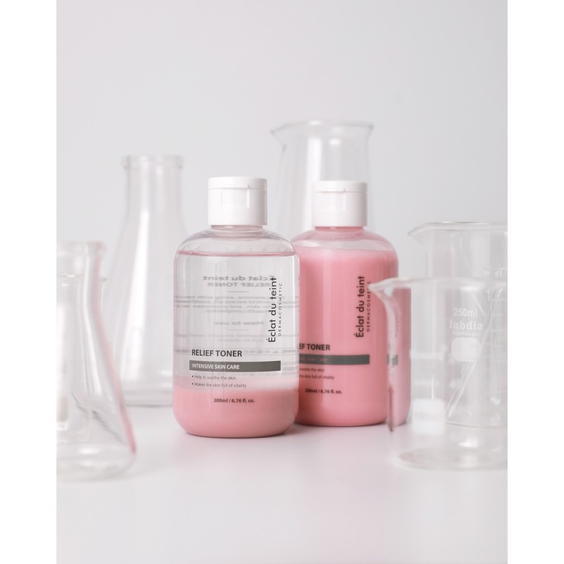 Eclat Dutin Relief Calamine Toner 200ml Soothes sensitive oily troubled