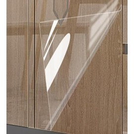 Clear Contact Paper Roll Self-Adhesive Kitchen Backsplash Wall Protector 23.6in X 16ft - Waterproof, Oil-Proof, Scratch-Resistant for Countertop, Shelf Liner, Refrigerator Wrap, Furniture Protection