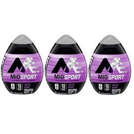 MiO Sport Liquid Flavor Enhancer with Electrolytes and B Vitamins - 3 pack brought by Southwind Enterprises (Artic Grape)