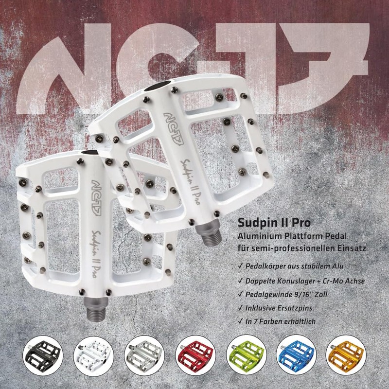 NC-17 Sudpin II Pro Aluminium Platform Pedals Cycling Pedals MTB/Mountain