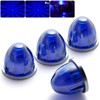 BJZ 4Pcs Blue Watermelon LED Strobe+Constant Marker Lights Dual Function