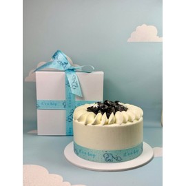 2m x 22mm Cute Blue New Baby Satin Ribbon for Baby Shower Cakes, ITS A BOY Cakes Christening Cakes Gift WRAP Wrapping