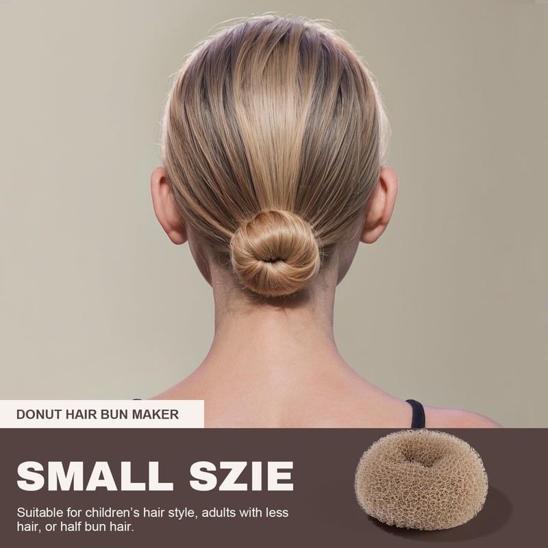 Teenitor Hair Bun Shaper Set, 4pcs Hair Donut Bun Maker(Extra-large,
