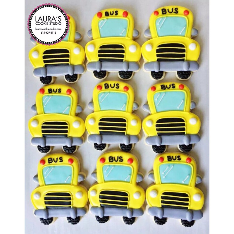 Unbranded School Bus Car Front 3.5'' Cookie Cutter Metal