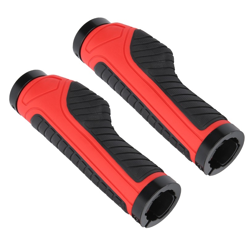 Mountain Bike Soft Handlebar Grips Bicycle Double Lock AntiSlip Rubber