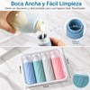 Juego de 4 Botellas de Silicona para Viaje, 90 ml,