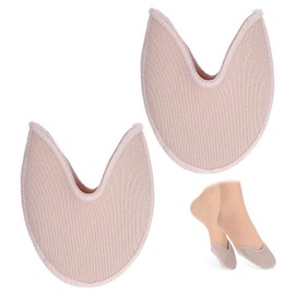 Ymapinc Toe Pads for Pointe Shoes, Ballet Dance Protection Accessories,Toe Foot Covers for Dance Women Dancers High Heels (SEBS+Knitted Fabric Skin Color)