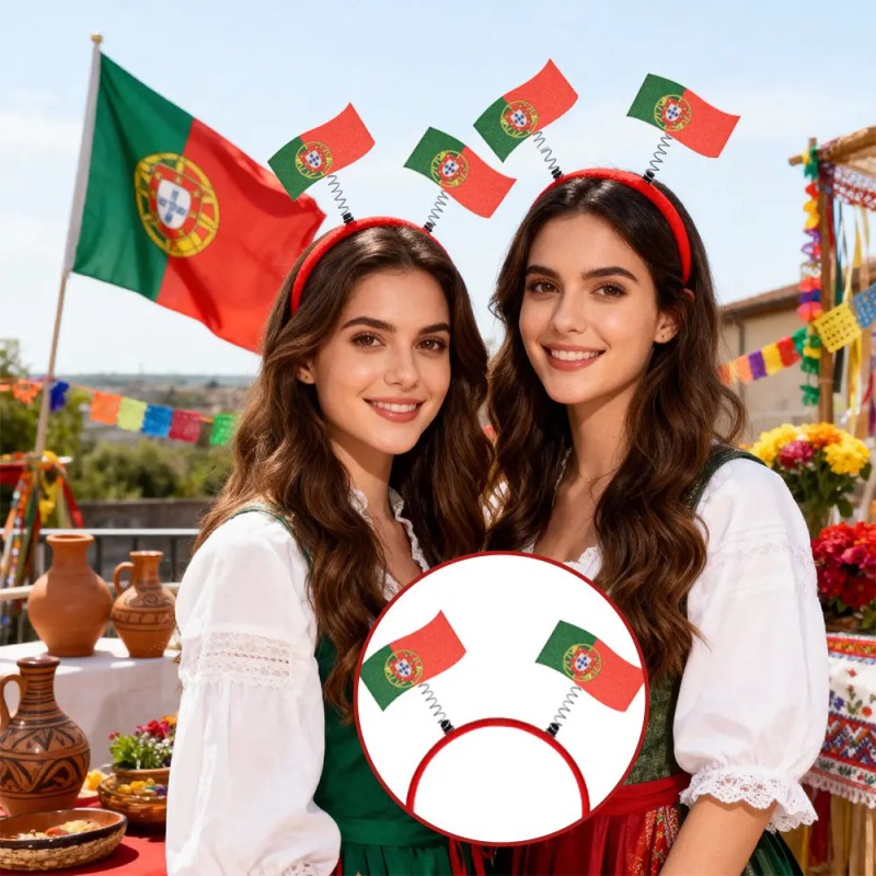 Diadema Decorativa Para Fanáticos De La Copa Del Mundo 3pzs