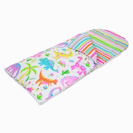 Girls Kids Dinosaur Park Jurassic White 155 x 65 cm Reversible Sleeping Bag
