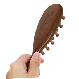 Ipetboom Scalp Massage Comb Shampoo Brush Scalp Massager Wide Tooth Comb Sandalwood