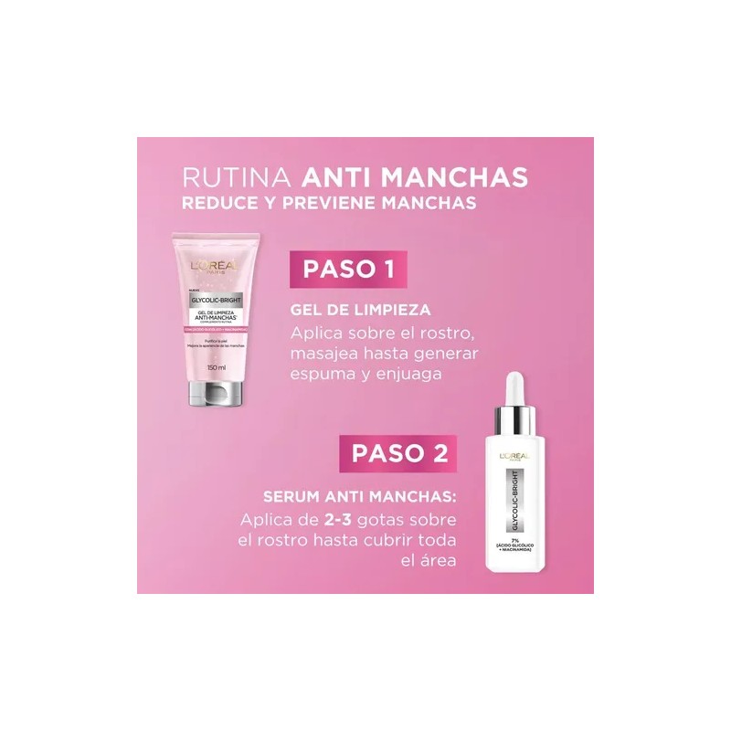 L'oréal Skincare Kit Peeling Glycolic Anti-manchas