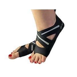 WeWee Yoga Socks Toeless - Ideal for Pilates, Non-Slip, gray