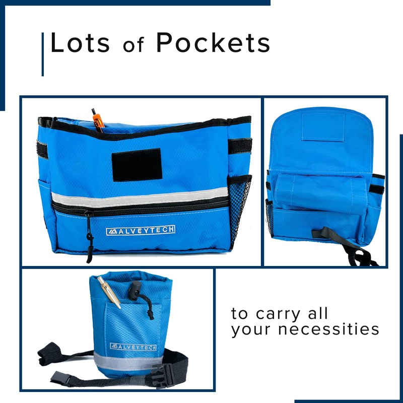 AlveyTech Saddle Bag & Cup Holder Combination for Mobility Scooters,