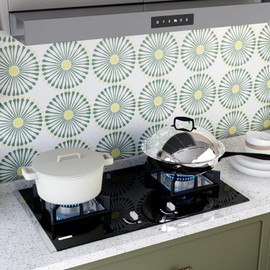 25pcs Green Peel and Stick Backsplash Wall Tiles 12”×12” Green Marble Tiles Self Adhesive Wall Tile PVC Smart Tiles Stick on Backsplash Tiles for Kitchen and Bathroom Renter Friendly Backsplash