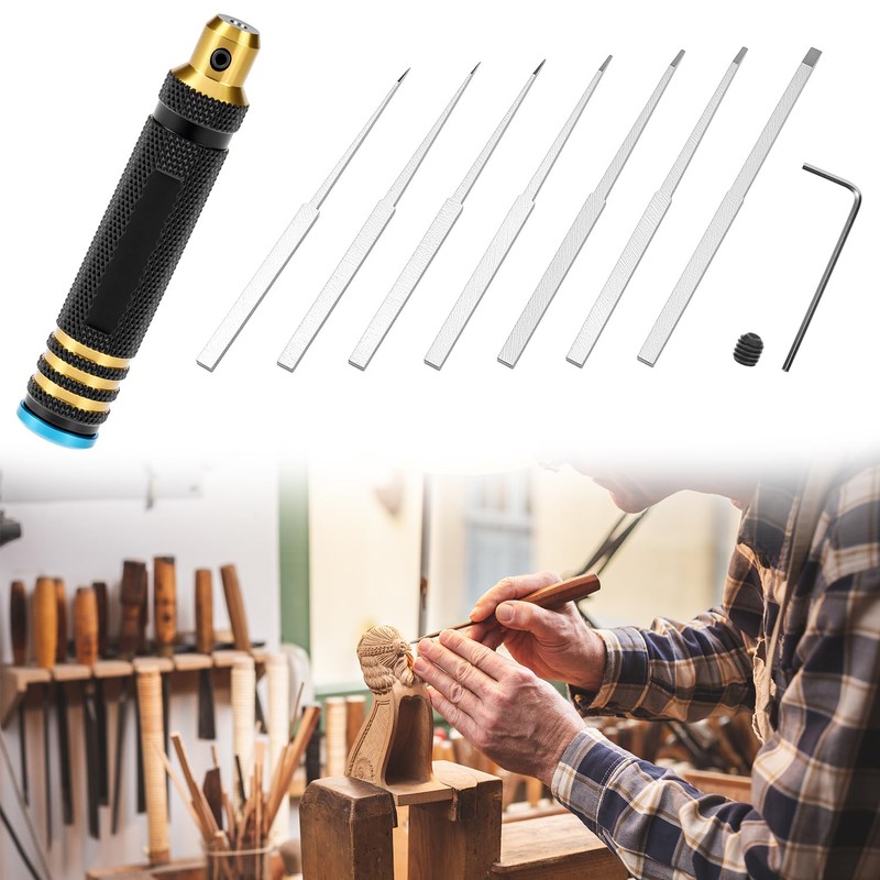 QWORK Model Scriber Resin Carved Scribe Line Cutting Tool, Chisel