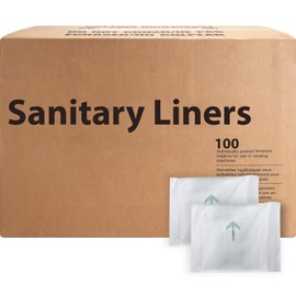 100 Pack Bulk Panty Liners for Homeless - Long Panty Liners for Women Bulk Individually Wrapped and Compact for Postpartum, Hospitals, Feminine Incontinence, Menstruation