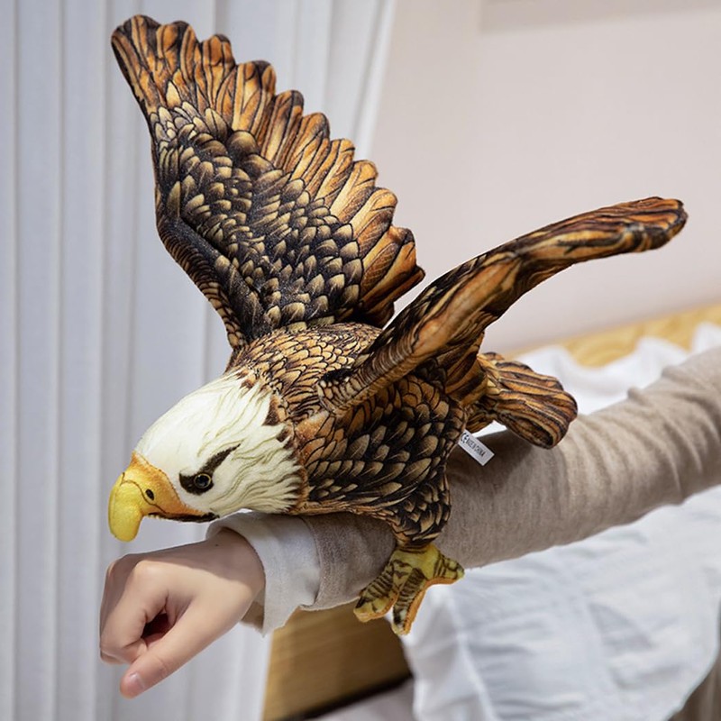 MILEE Realistic Hawk Plush, Hawk, Animal Toy, Fluffy, Cute Bird