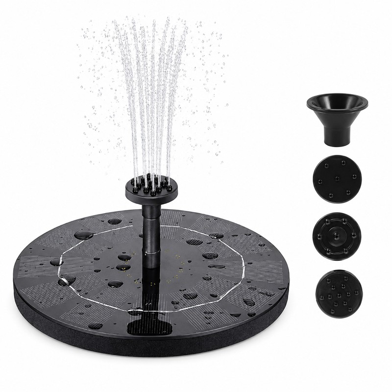 Solar Fountain Pump for Bird Baths – Floating Water Feature
