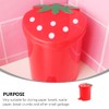 Cute Strawberry Desk Trash Can Mini Garbage Can with Lid