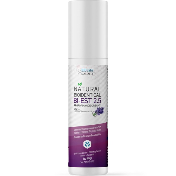 UltraSpa Skincare BioLabs PRO Natural Bioidentical 2.5 Estro Cream, Combo