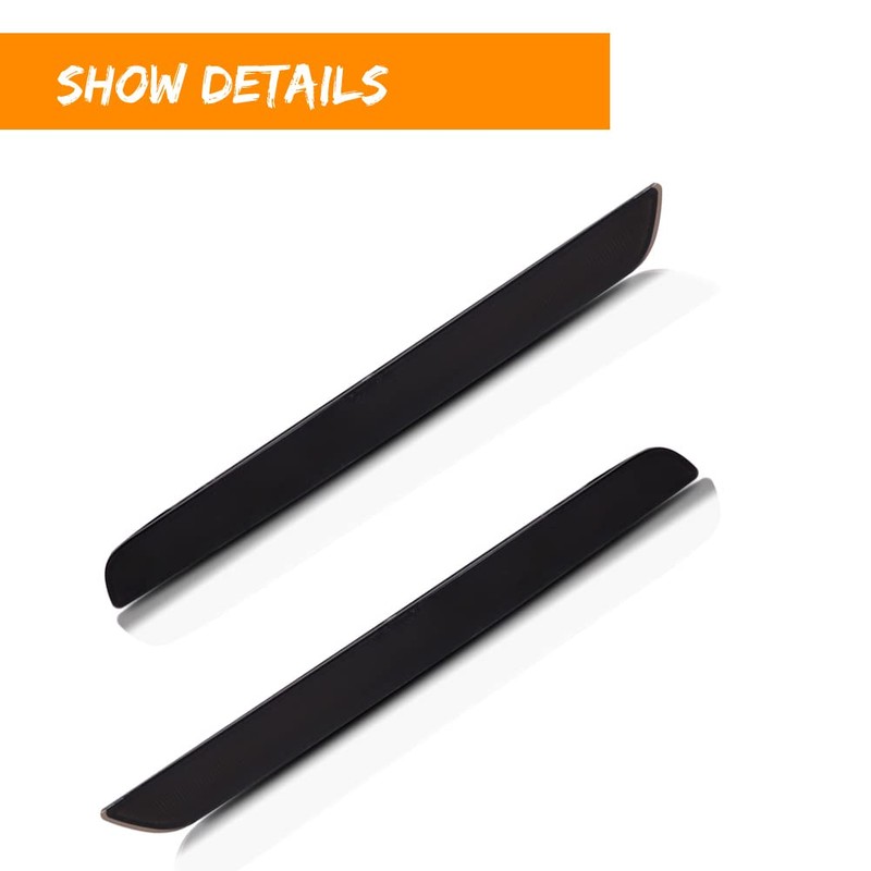 ADIIL 2PCS Smoked Lens Rear Fog Light Bumper Reflectors Brake