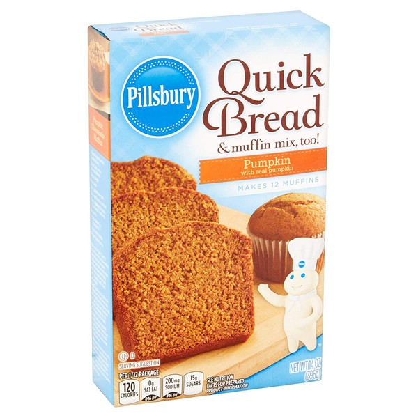 Pillsbury Pumpkin Quick Bread 14oz Box (Pack of 6)