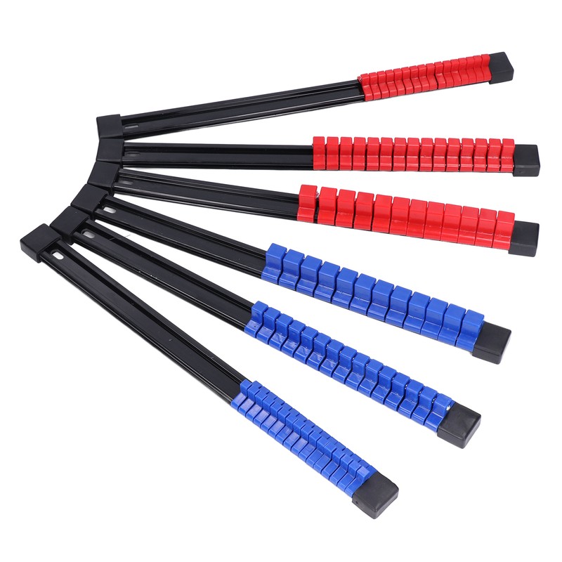 6pcs Socket Organizer Tray Multipurpose ABS 1/4in 3/8in 1/2in Auto