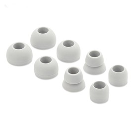 Replacement Silicone Eartips Earbuds Eargels Compatible with Beats by dr dre Powerbeats 3 Wireless Stereo Earphones (Grey)