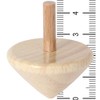 Spinning Top Natural, Varnished