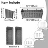 GRANNY SAYS Wicker Hanging Basket, 2 Pack Storage Baskets for