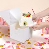 DOYIDE 20Pcs Mini Cake Boxes with Window, 6x6x5 Inches White