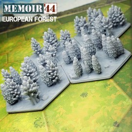 Days of Wonder Memoir 44 European Forests Set of 4 | WW2 Gaming TTRPG Scenery