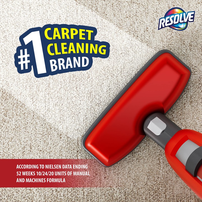 Resolve Pet Hair Eliminator Carpet Cleaner & Vacuum booster, peppermint