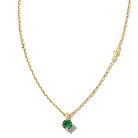 Kendra Scott Maisie 18K Gold Vermeil Pendant Necklace, Green Onyx
