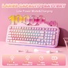 YUNZII C98 Cute Wireless Mechanical Keyboard(Pink Mao, Candy Switch)