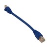 My Cable Mart 6inch Cat6 Ethernet RJ45 Patch Cable  Stranded  Snagless Booted  BLUE