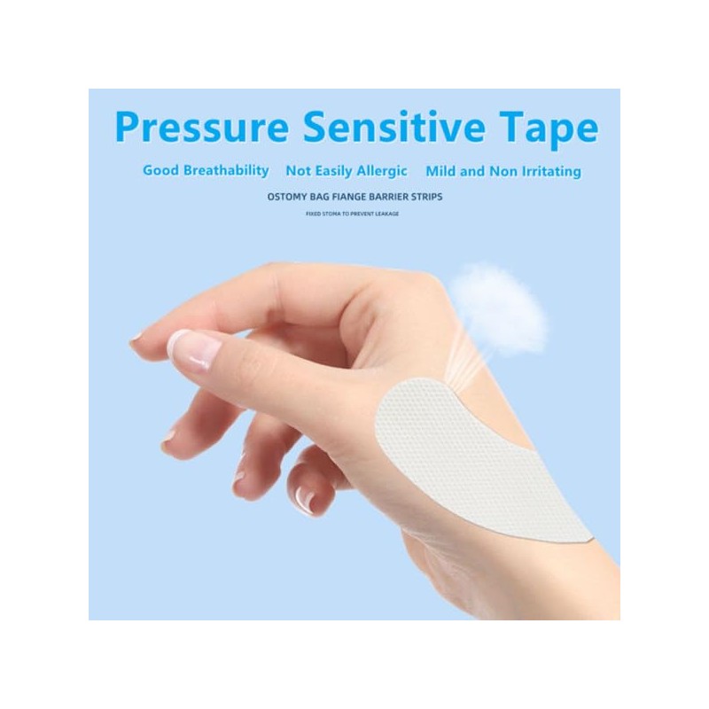 20 Pcs Ostomy Supplies Skin Barrier Strips Waterproof Leak -