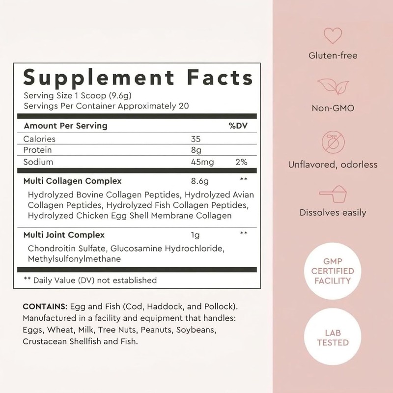 Alaya Multi Collagen Powder - Supports Hair, Skin, Nails &