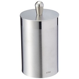 Cilio Tooth Pick Dispenser Made from Stainless Steel, Silver, 10 x 5.5 x 5.5 cm