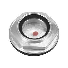 uxcell Oil Liquid Level Gauge Sight Glass M30 Male Threaded Aluminum Alloy Air Compressor Fittings with O-ring
