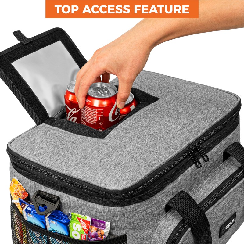 OPUX Soft Cooler Bag, Insulated Collapsible Lunch Cooler Tote for