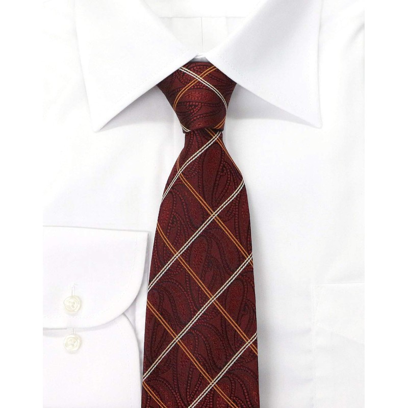 Michiko London Brand Necktie, Made in Japan, 100% Silk, Jacquard