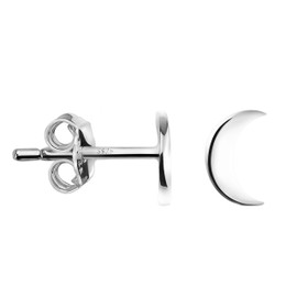 SOFIA MILANI - Women's Earrings 925 Silver - Stud Earrings as Moon - 20750, Sterling Silver, No Gemstone