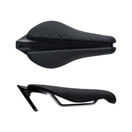 Fabric Tri Elite Flat Saddle – CroMo Rails – Pressure Relief Channel - Aggressive Riding Posture - 134mm x 240mm