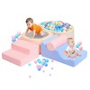 MIND&ACTION 6-Piece Toddler Clinbing Toys Indoor with Ball Pit, Climbing