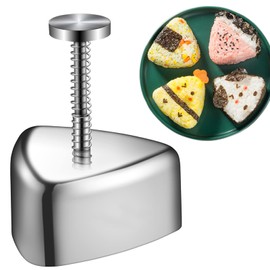 Shoxil Stainless Steel Rice Ball Mold - Classic Triangle Spam Musubi Mold for Kids Lunch Bento and Home DIY