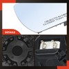 A-Premium Right Passenger Side Heated Mirror Glass with Backing Plate