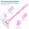 Lotion Applicator, Folding Handle with 3 Reusable Foam Rollers, Washable
