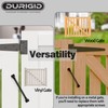 DURIGID 11-1/2" Black Self-Closing Gate Spring for Lighter Wood Vinyl