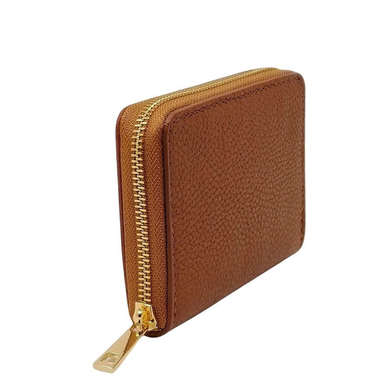 Mauro Pelletteria Genuine Leather Wallet for Women, Minimalist, 100% Made